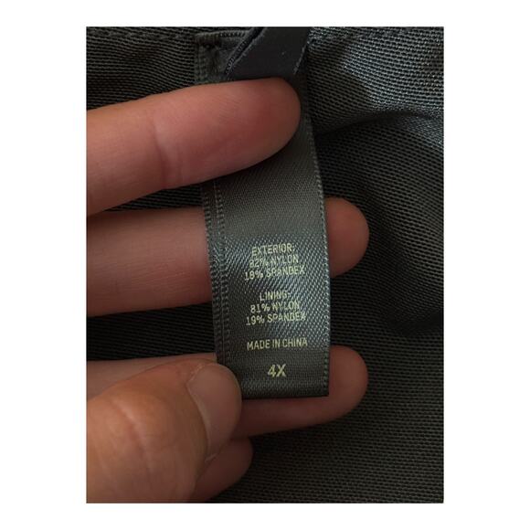 Skims Jumpsuit All in One Shine bodysuit gray size 4X DEFECT - Picture 6 of 7